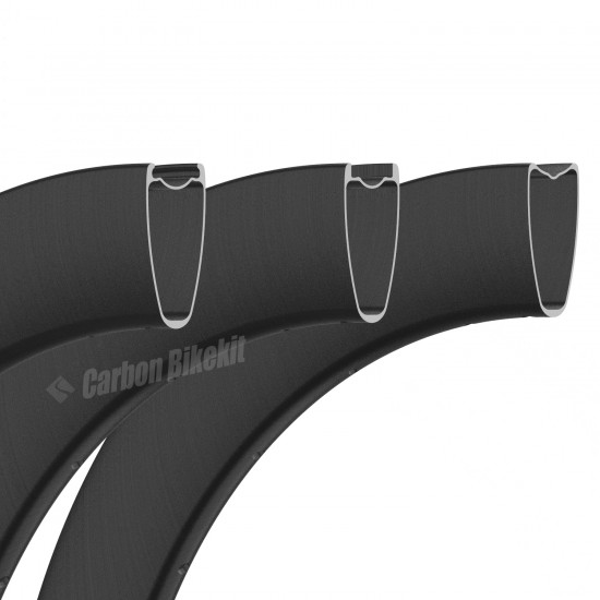 Aro de Carbono Ultraligero 700C 60x28mm Tubeless con Gancho/Sin Gancho / Tubular para Bicicleta de Carretera Aro de Carbono Ultraligero 700C 60x28mm Tubeless con Gancho/Sin Gancho / Tubular para Bicicleta de Carretera